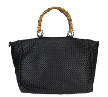 Load image into Gallery viewer, Sofia Bamboo Handle Bag Black