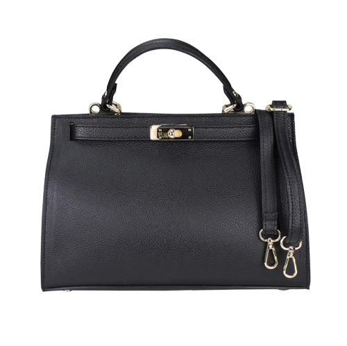 Alice Classy Leather Handbag Black