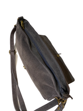 Load image into Gallery viewer, Thalia Suede Bag with Fringe Grey