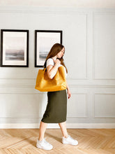 Load image into Gallery viewer, Mustard Tote Handbag