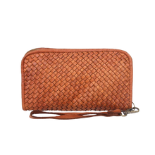 Load image into Gallery viewer, Woven Leather Wallet Brown