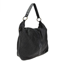 Load image into Gallery viewer, Vintage Inspired Leather Bag Black