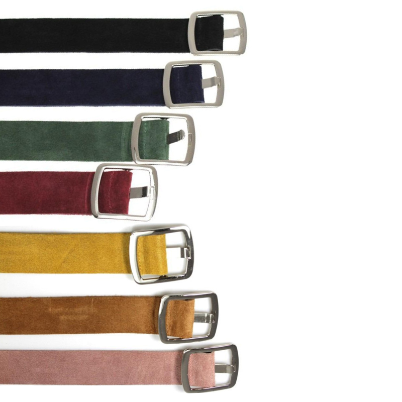 Colorful Suede Belt