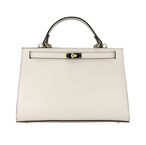 Alice Classy Leather Handbag Beige