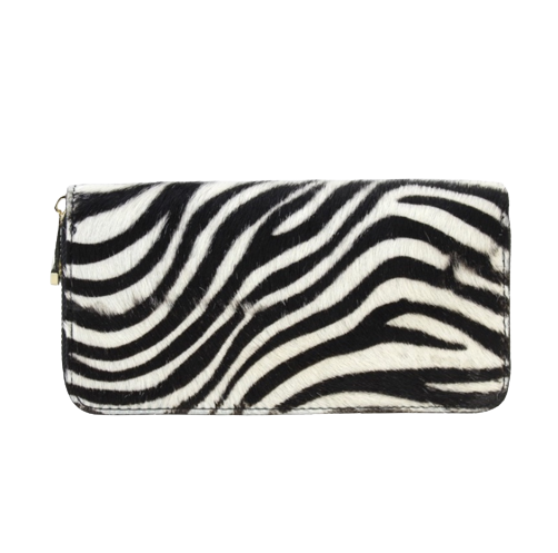 Leather Wallet Zebra