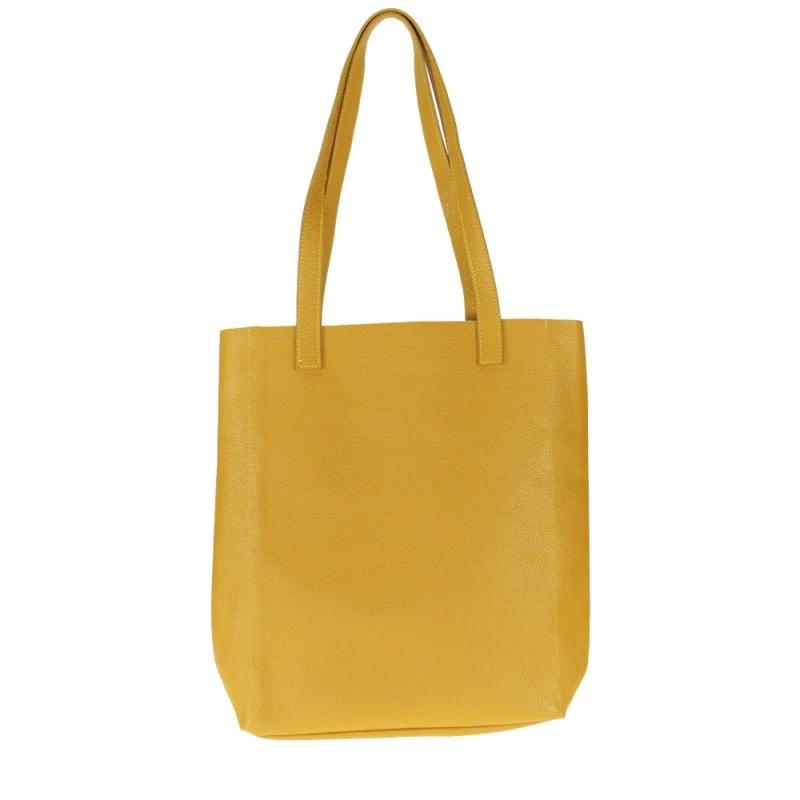 Stylish Yellow Leather Bag