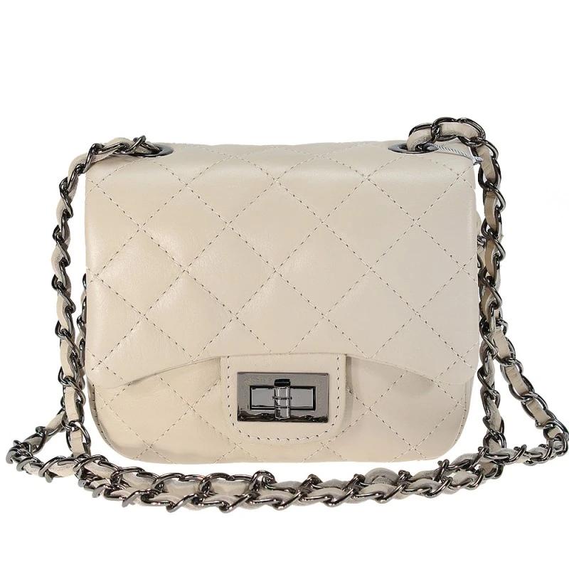 Emma Leather Bag Beige